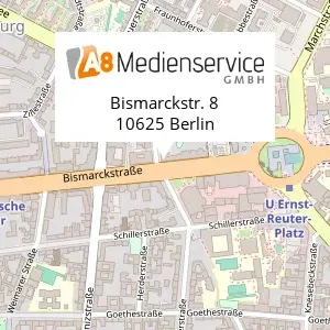 Stadtplan Standort Bismarkstraße 8
